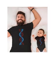 Bordo Mavi DNA Baba Oğul Kız (TEK ÜRÜN FİYATIDIR KOMBİN YAPMAK İÇİN EN AZ 2 ADET SEPETE EKLEYİNİZ) (Siyah)
