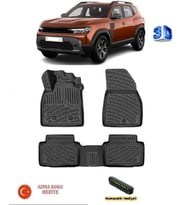 Rizline Renault Duster (Eco G / e-Tech / Tce 4X2) 2024 Sonrası Uyumlu 3D Havuzlu Paspas ASMA KOKU VE NUMARATÖR HEDİYELİ