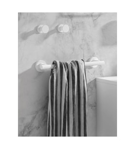Tecno White Havluluk, Uzun, 33 cm - Mat Beyaz