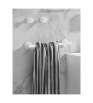 Tecno White Havluluk, Uzun, 33 cm - Mat Beyaz