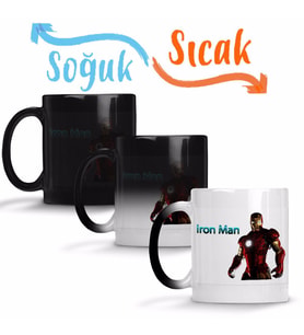 Iron Man 01 Sihirli Kupa Bardak Porselen