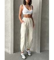 Jogger lastik paça pantolon