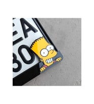 Simpson Motor Plakalık  Motorsiklet Plakalık  Lazer Kesim Plakalık  Simpsons