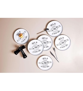 Porland Be Happy Düz Tabak 20 cm 04A+P020381 (Beyaz)
