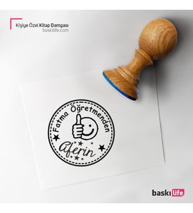 Kişiye Özel Kitap Damgası Kitap Mührü Kaşe Kitap Mühür Özel Damga 270