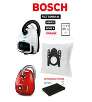 Bosch Süpürge Toz Torbası 10 Adet Motor Filitreli