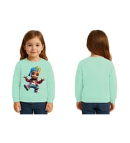 Unisex Groot Baskılı Çocuk Swaetshirt 3 İplik Şardonlu (Mint Yeşili)