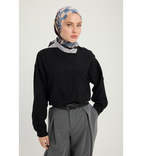 Schaless Pastel Yolculuk - Nefti - Efilia Desenli Eşarp - 90x90 Cm (Mürdüm)