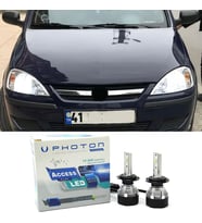 Opel Corsa C Led Xenon Kısa Far Ampulü H7 Access Yeni Seri Beyaz 2000-2006
