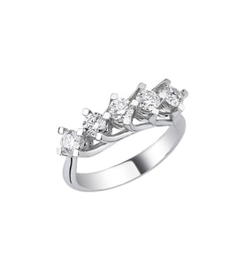 0,72ct Pırlanta Beştaş Yüzük-14k