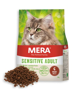 Mera Insect Sensitive Larva Proteinli Tahılsız Yetişkin Kedi Maması 2 Kg (Beyaz)