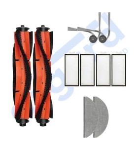 ROBOROCK S8 PRO/S8 PRO+/Q8+/Q8 MAX PRO+ Uyumlu 2 Ana Fırça 2 Yan Fırça 4 Filtre 2 Mop
