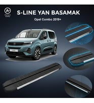 Opel Combo E Kısa  S-Line Premium Krom Yan Basamak 2019 Sonrası