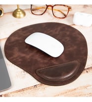 Bileklikli Deri Mouse Pad Antik Koyu Kahve
