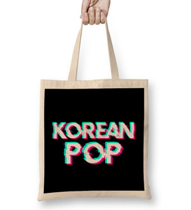 Korean Pop Merchandise K-Pop Bez Çanta Uzun Saplı