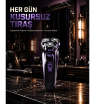 Kompakt Şarjlı Saç Sakal Tıraş Makinesi Kuru Kullanım Özellikli