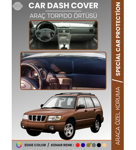 SUBARU FORESTER (1997-2002) Torpido Örtüsü Ön Göğüs Halı Torpido Koruma Tam Uyum Kaymaz UV Koruma