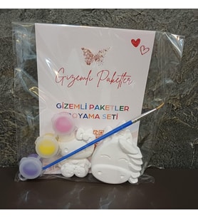 Hello Kitty ve Unicorn Temalı Taş Tozu Boyama Seti