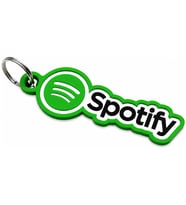 Spotify Tasarımlı Anahtarlık Sert Plastik Dayanıklı Anahtarlık Şık ve Modern Aksesuar