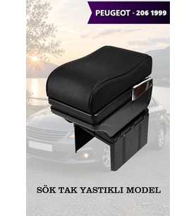 peugeot 206 1999 kol dayama Siyah Lüks Yastıklı geniş model Deri