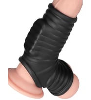 Vibrating Wave Knights Ring with Scrotum Sleeve
