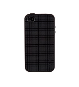 Speck iPhone 4S/4 ile Uyumlu PixelSkin HD Silikon Kılıf Siyah