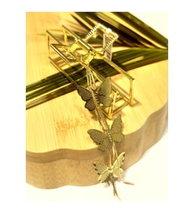 Monalisa Home 8 cm Lüks Gösterişli Renkli Metal Kıstırma Toka