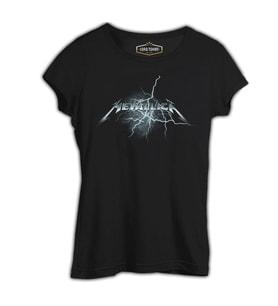 Metallica - Thunder Siyah Kadın Tshirt
