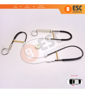 VW Scirocco MK3 137 138 2008–2017 3-Kapı 1K8837461 İçin Elektrikli Ön Sol Cam Kriko Tamir Seti