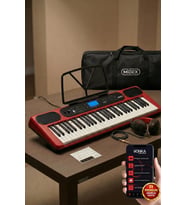 Midex PS-5200RD-H Pro Org 61 LED Işıklı Tuş Hassasiyetli Bluetooth Midi Kulaklık
