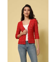 MERSERİZE HIRKA KIRMIZI