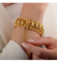 22k Altın Karma Halllow Bileklik (Sarı)