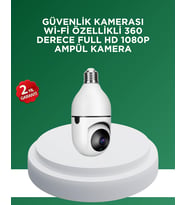 1080P Gece Görüşlü Ampul Güvenlik Kamerası – Kablolu ve Kablosuz Seçenekli