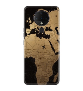 Tecno Spark 6 Kılıf Silikon Desen Map Planet 1656