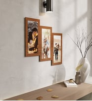 Kişiye Özel 3 Fotoğraflı Ahşap Tablo
