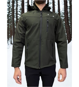 Taktikal outdoor cargocep kargocep softjel içipolarlı sıvı ve rüzgar geçirmez kışlık mont (Haki)
