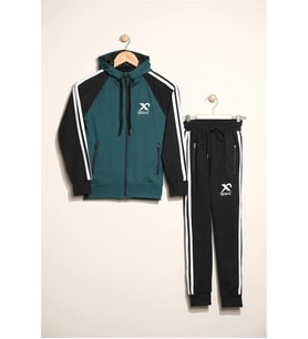 Unisex Dalgıç Kumaş Spor  Çocuk Eşofman Takımı ESF.2525 (Çok Renkli)