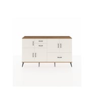 Arges Konsol 5 Raflı 3 Çekmeceli 5 Kapaklı 176x30x99 Çam-Aytaşı