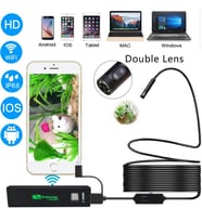 Çift Lensli WİFİ Yılan Kamera Sert Kablo 10 MT HD Görüntü