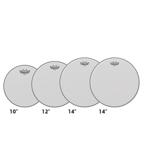 REMO PP-0110-BA ProPack Ambassador Coated (10-12-14 + 14)  Tam Set Tom ve Trampet Derileri