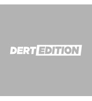 Dert Edition Oto Cam Sticker siyah 25x3 CM (Beyaz)