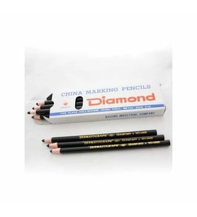Diamond İpli Siyah Asetat İşaretleme Kalemi (12 li Paket)