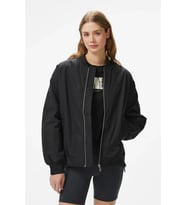 Calvin Klein LONG BOMBER Kadın Siyah Ceket J20J224702-BEH