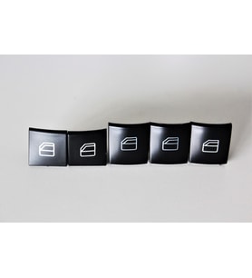 MERCEDES W169 W245 W164 ML GL Cam Düğmesi (Ön Sol 2li + Ön Sağ + Arkalar) 5 Adet