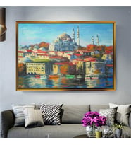 Altın Çerçeveli dekoratif tablo a1649 (Gold)
