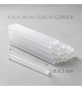 Kalın Mum Silikon Çubuğu - 11.3 mm - 1 Kilogram