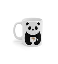 Kahve Içen Panda Baskılı Kupa Bardak