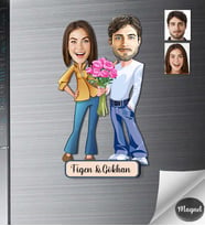 Kişiye Özel Sevgili Ahşap Magnet -31