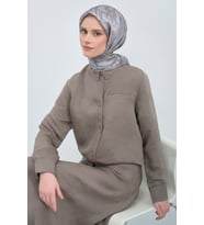 Armine Saf İpek Sura Eşarp-2026 İlkbahar-Yaz- 953700D (Gri)