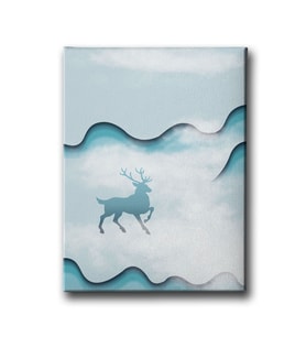 Geyikli Modern Canvas Tablo MİND391